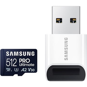 Samsung MicroSDXC 512 GB PRO Ultimate + USB adaptér