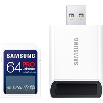 Samsung SDXC 64GB PRO ULTIMATE + USB adaptér