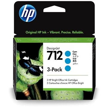 HP 3ED77A č. 712 azúrový multipack