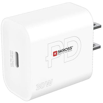 SKROSS USB-C Power charger 30 W US, Power Delivery, typ A