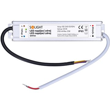 Solight LED napájací zdroj, 230 V – 12 V, 2.1 A, 25 W, IP65 - Napájací zdroj