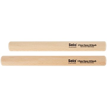 SELA 2-Tone Claves 20 Beech