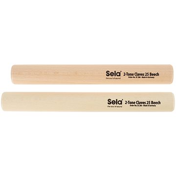 SELA 2-Tone Claves 25 Beech