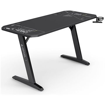 Sense7 Nomad Cybernetic desk Black, 140 × 60 cm