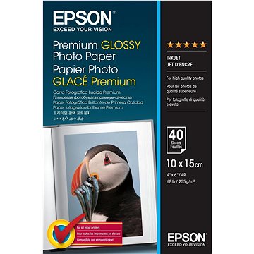 Epson Paper Premium Glossy Photo 10x15 40 listov