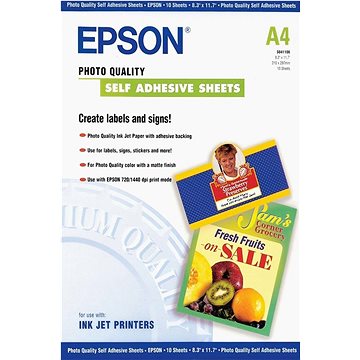 Epson Self-Adhesive Photo Paper A4 – 10 listov