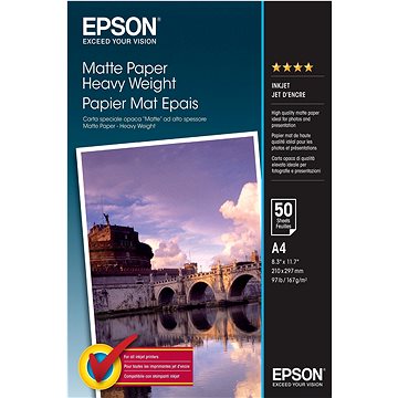 Epson Matte Paper Heavy Weight A4 – 50 listov