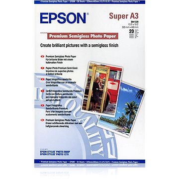 Epson Fotografický papier Premium Glossy A3 – 20 listov