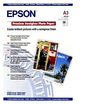 Epson Premium Semigloss Photo Paper DIN A3+ – 250g/m2 – 20 listov