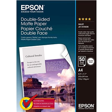 Epson Double-Sided Matte Paper – A4 – 50 listov