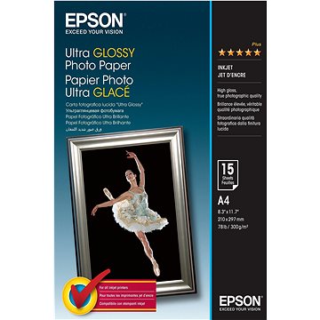 Epson Ultra Glossy Photo Paper – A4 – 15 listov