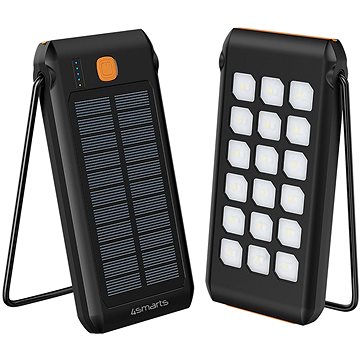 4smarts Solar TitanPack Flex 10000 mAh with Stand and Flashlight black/orange