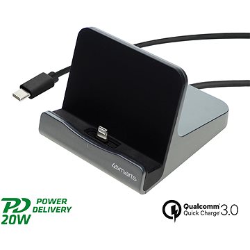 4smarts Charging Station VoltDock Tablet Lightning 20 W gunmetal