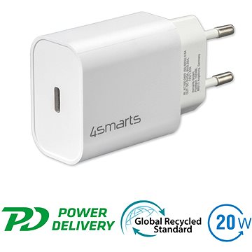 4smarts Wall Charger VoltPlug PD 20 W white