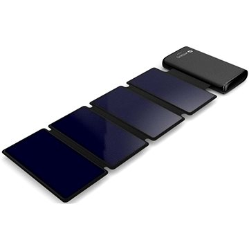 Sandberg Solar 4-Panel Powerbank 25000 mAh, solárna nabíjačka, čierna