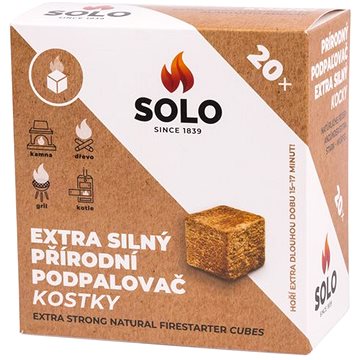 SOLO Podpaľovač extra silný kocky – 20 ks