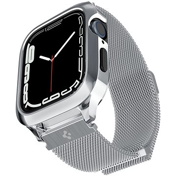 Spigen Metal Fit Pro Silver Apple Watch 8/7 45 mm