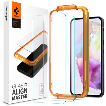 Spigen Glass tR AlignMaster 2 Pack Samsung Galaxy A35