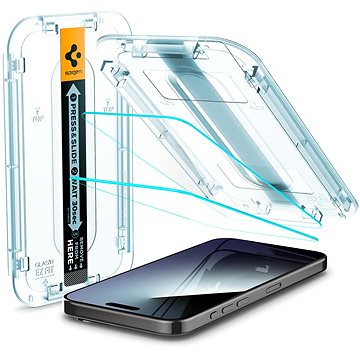 Spigen Glass tR EZ Fit 2 Pack Transparency iPhone 15 Pro Max