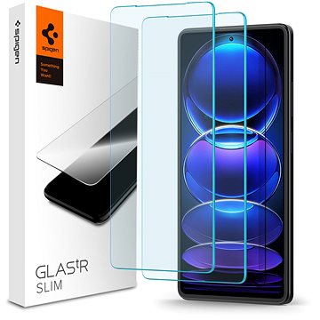 Spigen Glass TR Slim 2 Pack Xiaomi Redmi Note 12 Pro 5G/Redmi Note 12 Pro+ 5G/POCO X5 Pro 5G