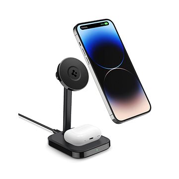 Spigen ArcField MagFit Dual Wireless Charger MagSafe/iPhone/AirPods 7,5 W/5 W PF2100 Black