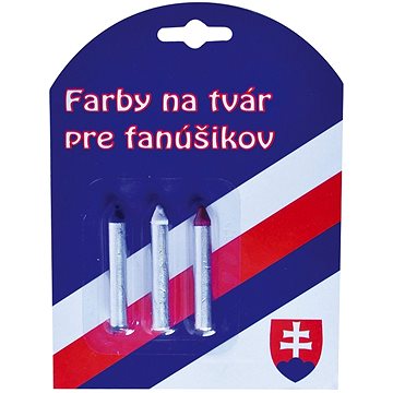 SPORTTEAM® Farby na tvár SR2, ceruzky 3 ks