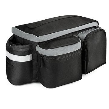 MG Bicycle Bike Pannier cyklistická zadná taška s popruhom, 6 l, čierna