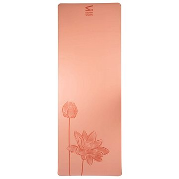 Sharp Shape PU Yoga mat Flower peach