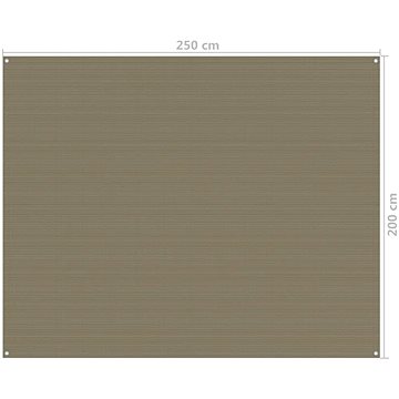 Koberec do stanu 250 × 200 cm taupe