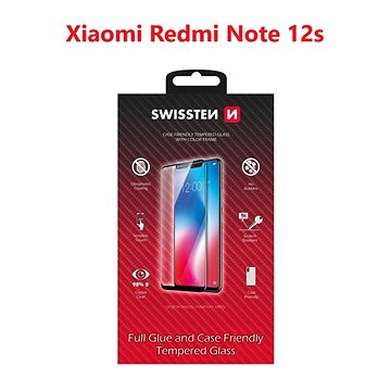 Swissten 3D Full Glue pre Xiaomi Redmi Note 12s čierne