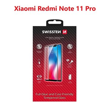 Swissten 3D Full Glue pre Xiaomi Redmi Note 11 Pro čierne