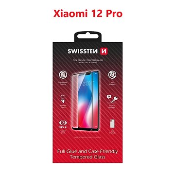 Swissten 3D Full Glue pre Xiaomi 12 Pro čierne