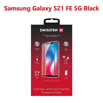 Swissten 3D Full Glue pre Samsung G990 Galaxy S21 FE 5G čierne