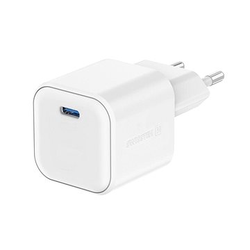 Swissten sieťový adaptér GaN 1× USB-C 35 W Power Delivery biely