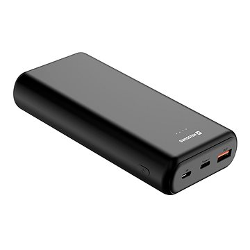 Swissten Power Line Power Bank 20000 mAh 20 W Power Delivery čierny