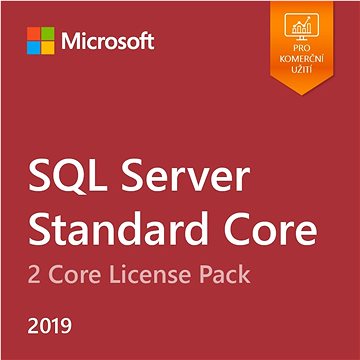 Microsoft SQL Server 2019 Standard Core – 2 Core License Pack (elektronická licencia)