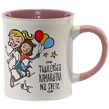 GiftyCity Hrnček keramický – najlepšia kamarátka, 320 ml