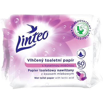 LINTEO  Vlhčený toaletný papier (60 ks) - Vlhčený toaletný papier