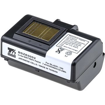 T6 Power do Zebra QLn220, Li-Ion, 5200 mAh (38,4 Wh), 7,4 V