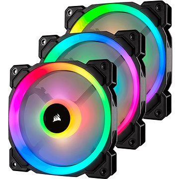 Corsair LL120 RGB LED 120 mm Dual Light Loop PWM x 3