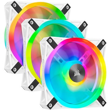 Corsair iCUE QL120 RGB 120 mm White Triple Fan Kit