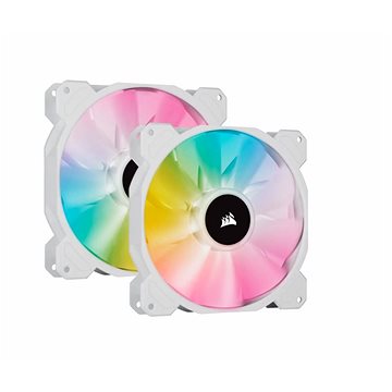 Corsair iCUE SP140 RGB ELITE Dual Pack White + Lightning Node Core