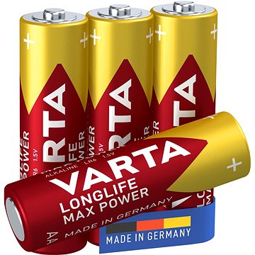 VARTA alkalická batéria Longlife Max Power AA 4 ks