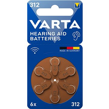 VARTA batérie do naslúchadiel VARTA Hearing Aid Battery 312 6 ks