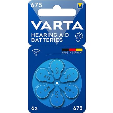 VARTA batérie do naslúchadiel VARTA Hearing Aid Battery 675 6 ks