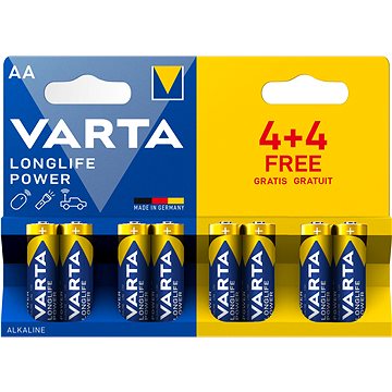 VARTA Longlife Power 4+4 AA (Double Blister)