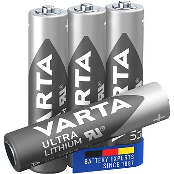 VARTA lítiová batéria Ultra Lithium AAA 4 ks