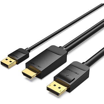 Vention HDMI to DisplayPort (DP) 4K@60Hz Cable 2m Black