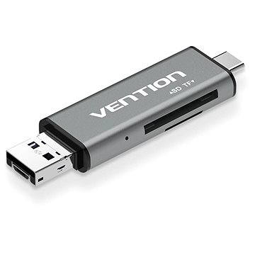 Vention USB2.0 Multi-function Card Reader Gray