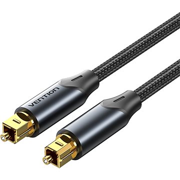 Vention Optical Fiber Toslink Audio Cable Aluminum Alloy Type 2M Black